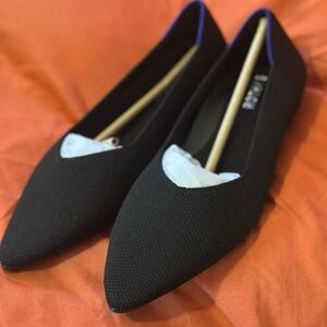 Rothy's Black Pointed Flats